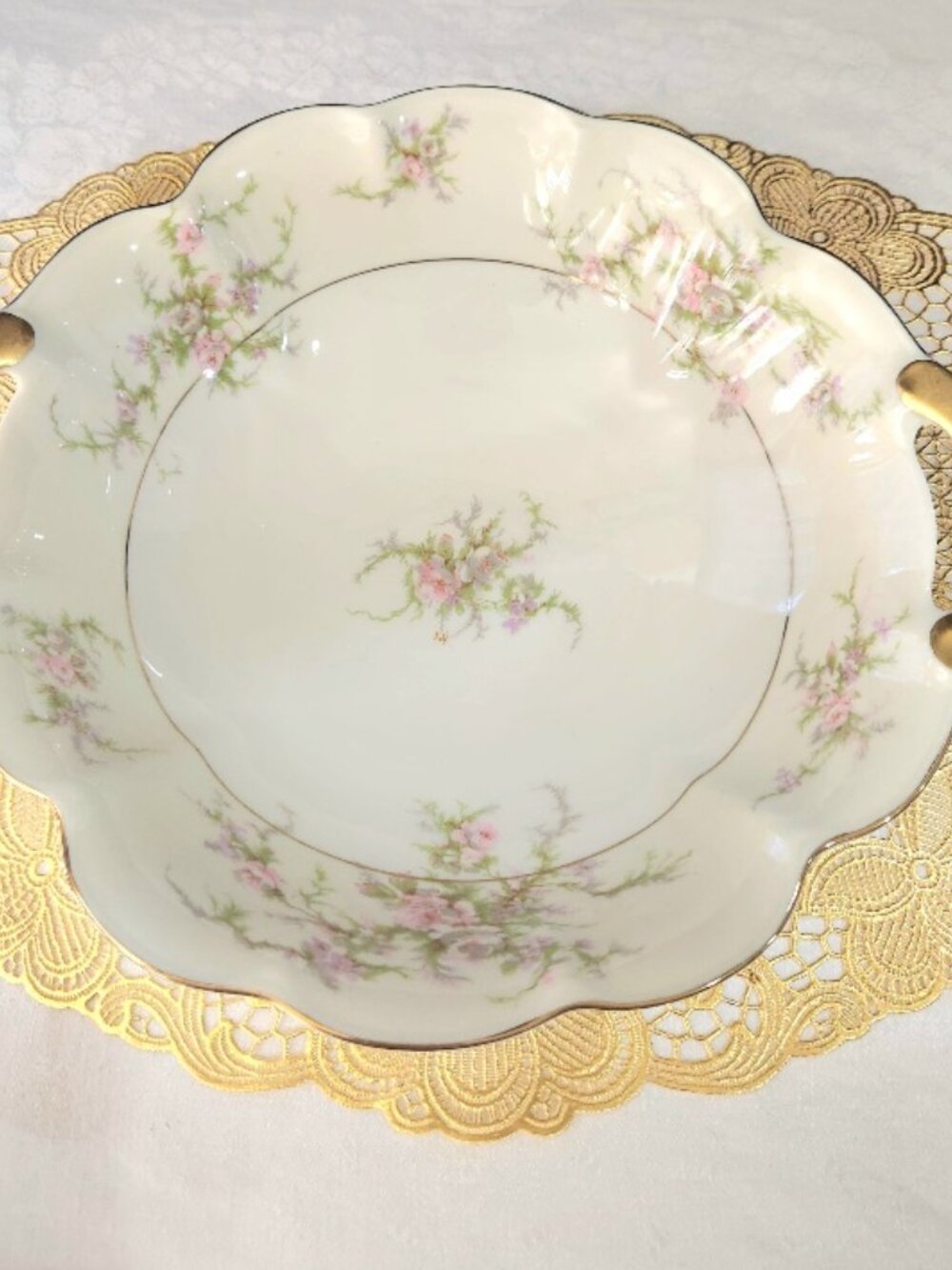 Theodore Haviland New York "rosalinde Made in America Round Serving Bowl - Picture 2 of 9